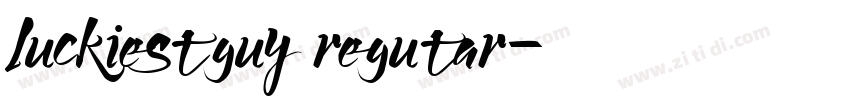 luckiestguy regutar字体转换